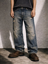 Load image into Gallery viewer, SANDWASH DISTRESSED BOOTCUT DENIM
