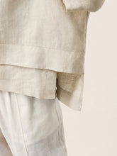 Load image into Gallery viewer, 100% Linen Drop Shoulder Asymmetric Layered Hem Overtop VIOLA
