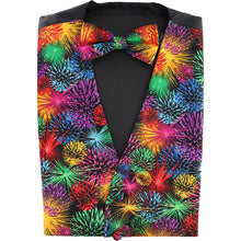 Load image into Gallery viewer, Vittorio Farina Mardi Gras Vest &amp; Bow Tie ONLY Ver 1.

