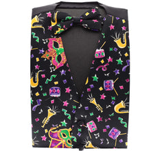 Load image into Gallery viewer, Vittorio Farina Mardi Gras Vest &amp; Bow Tie ONLY Ver 1.

