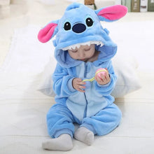 Load image into Gallery viewer, Cartoon Flannel Baby Rompers - # BAAA21110013
