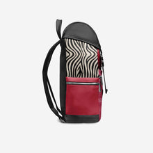 Load image into Gallery viewer, BYMANYC ® New York – NYC COUTURE Backpack in Fierce Red &amp; Noir Zebra
