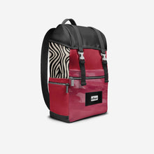 Load image into Gallery viewer, BYMANYC ® New York – NYC COUTURE Backpack in Fierce Red &amp; Noir Zebra
