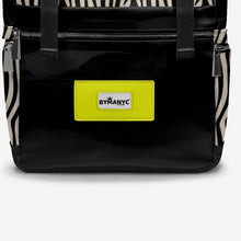 Load image into Gallery viewer, BYMANYC ® New York – NYC COUTURE Backpack in Zebra Print &amp; Neon Yellow
