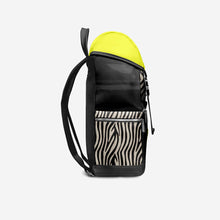 Load image into Gallery viewer, BYMANYC ® New York – NYC COUTURE Backpack in Zebra Print &amp; Neon Yellow
