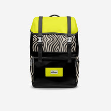 Load image into Gallery viewer, BYMANYC ® New York – NYC COUTURE Backpack in Zebra Print &amp; Neon Yellow
