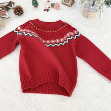 Load image into Gallery viewer, Baby Fair Isle Christmas Knit Sweater | NCS
