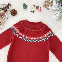 Load image into Gallery viewer, Baby Fair Isle Christmas Knit Sweater | NCS
