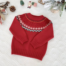 Load image into Gallery viewer, Baby Fair Isle Christmas Knit Sweater | NCS
