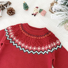 Load image into Gallery viewer, Baby Fair Isle Christmas Knit Sweater | NCS

