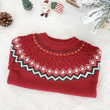 Load image into Gallery viewer, Baby Fair Isle Christmas Knit Sweater | NCS
