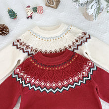 Load image into Gallery viewer, Baby Fair Isle Christmas Knit Sweater | NCS
