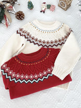 Load image into Gallery viewer, Baby Fair Isle Christmas Knit Sweater | NCS
