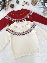 Load image into Gallery viewer, Baby Fair Isle Christmas Knit Sweater | NCS
