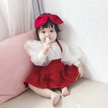 Load image into Gallery viewer, Baby Girl Princess Wind Romper Dress | Red | For Newborn - # BAAA1B1110002
