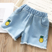 Load image into Gallery viewer, Girls' Embroidered Denim Shorts | For Ages 3-8 Years - # GIAA21410020
