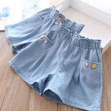 Load image into Gallery viewer, Girls' Denim Summer Shorts | For Ages 3-8 Years - # BAAA1B11010012 &amp; GIAA21410019
