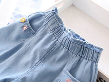 Load image into Gallery viewer, Girls' Denim Summer Shorts | For Ages 3-8 Years - # BAAA1B11010012 &amp; GIAA21410019
