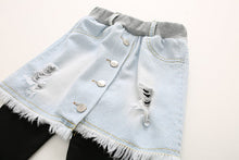 Load image into Gallery viewer, Autumn New Korean Style Girls Denim Skirt Pants - # GIAA21710001
