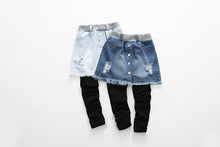 Load image into Gallery viewer, Autumn New Korean Style Girls Denim Skirt Pants - # GIAA21710001
