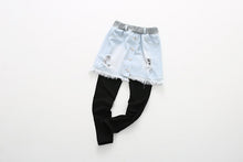 Load image into Gallery viewer, Autumn New Korean Style Girls Denim Skirt Pants - # GIAA21710001
