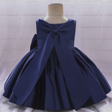 Load image into Gallery viewer, Big Bow Flower Girl Birthday Wedding Dress - # BAAA51110008
