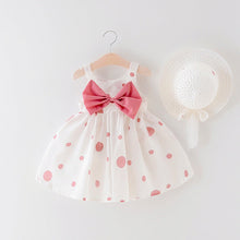 Load image into Gallery viewer, Girls' Sleeveless Dress with Bow Detail - # BAAA51110016
