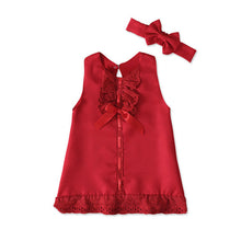 Load image into Gallery viewer, 2pcs Set Baby Girl's Summer Dress | With Bow Headband - # BAAA51110005
