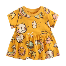 Load image into Gallery viewer, Cartoon Printed Summer Dress for Baby Girls - # BAAA51110007
