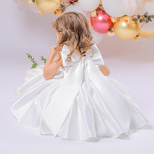 Load image into Gallery viewer, Big Bow Flower Girl Birthday Wedding Dress - # BAAA51110008
