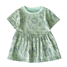 Load image into Gallery viewer, Cartoon Printed Summer Dress for Baby Girls - # BAAA51110007
