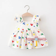 Load image into Gallery viewer, 2pcs Cute Cartoon Cotton Summer Baby Dress Set - # BAAA51110006
