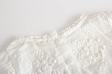 Load image into Gallery viewer, Summer Baby Girl White Embroidered Cotton Romper - # BAAA21110043
