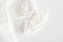 Load image into Gallery viewer, Summer Baby Girl White Embroidered Cotton Romper - # BAAA21110043
