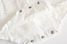 Load image into Gallery viewer, Summer Baby Girl White Embroidered Cotton Romper - # BAAA21110043
