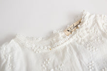 Load image into Gallery viewer, Summer Baby Girl White Embroidered Cotton Romper - # BAAA21110043
