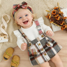 Load image into Gallery viewer, Cotton Striped Baby Romper and Skirt Set for Girls - BAAA51210039
