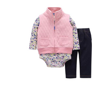 Load image into Gallery viewer, Newborn Fleece Hooded Jacket and Romper Set | 24 different models - # BAAA51210041
