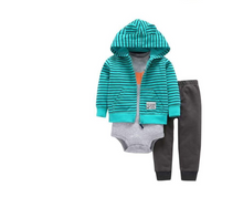 Load image into Gallery viewer, Newborn Fleece Hooded Jacket and Romper Set | 24 different models - # BAAA51210041
