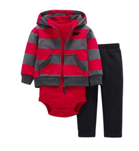 Load image into Gallery viewer, Newborn Fleece Hooded Jacket and Romper Set | 24 different models - # BAAA51210041
