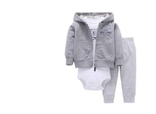 Load image into Gallery viewer, Newborn Fleece Hooded Jacket and Romper Set | 24 different models - # BAAA51210041
