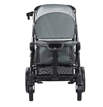 Load image into Gallery viewer, All-Terrain Stroller Wagon, 2 Seats Foldable | Expedition 2-in-1 Collapsible Wagon Stroller, Includes Canopy, Parent Organizer, Snack Tray Cup Holders | 55lbs For Single Seat | Dark Grey Black - # BAGEG11010009
