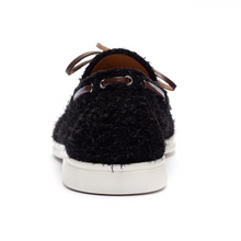 Load image into Gallery viewer, Men's Black Textured Suede Barca Yacht Loafer
