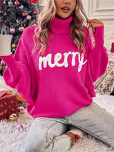 Load image into Gallery viewer, Batwing Turtleneck Christmas Knit Sweater for Women | NCS
