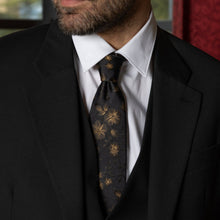 Load image into Gallery viewer, Silvio - Silk Jacquard Tie - Black
