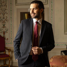 Load image into Gallery viewer, Pisa - Silk Jacquard Tie - Burgundy
