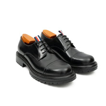 Load image into Gallery viewer, Big Cap Toe Derby shoes Black
