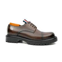 Load image into Gallery viewer, Big Cap Toe Derby shoes Coffee

