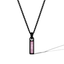 Load image into Gallery viewer, Birthstone Tag Necklace - Stealth
