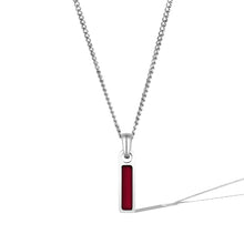 Load image into Gallery viewer, Birthstone Tag Necklace - Silver
